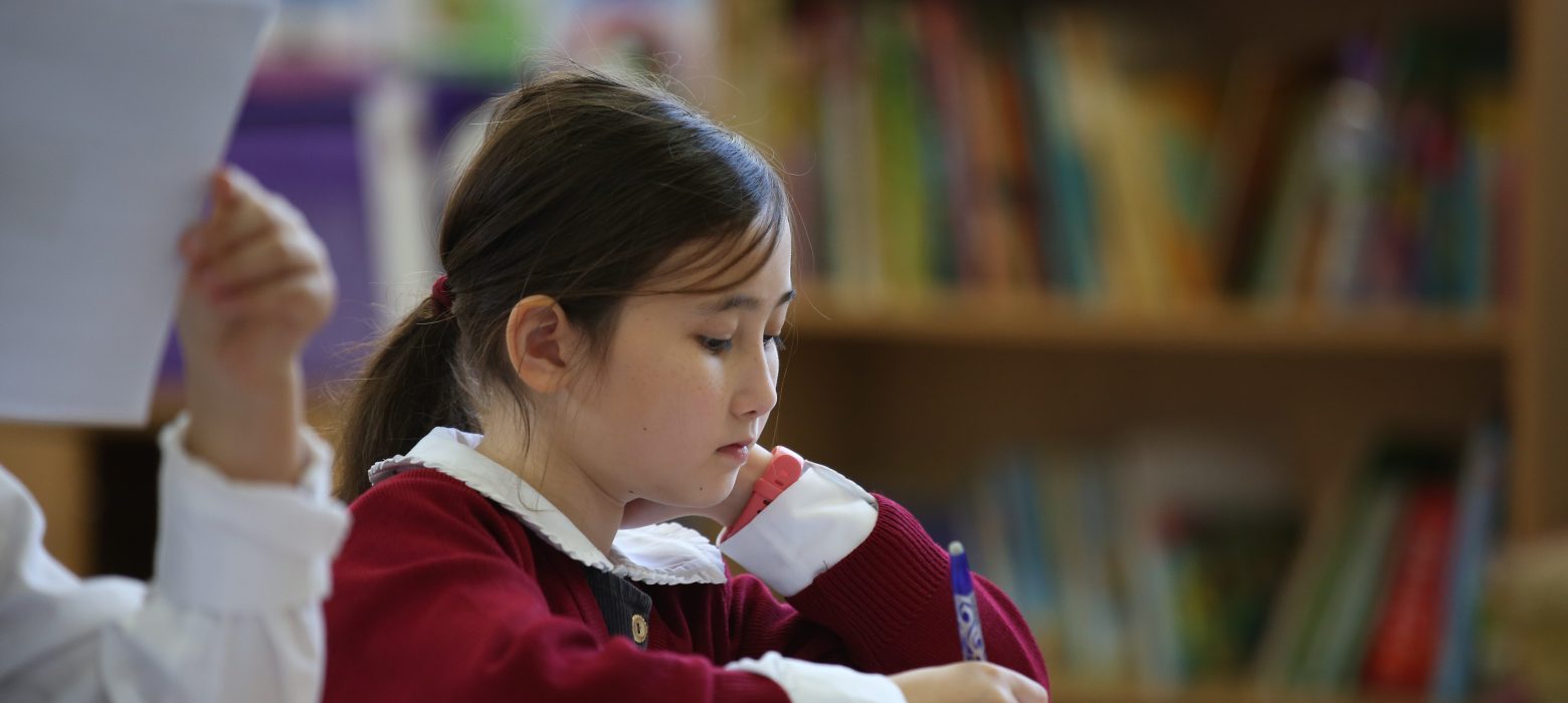 girl studying