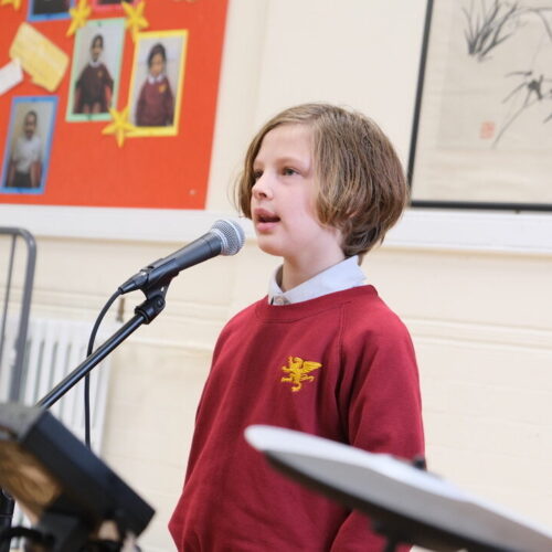boy singing